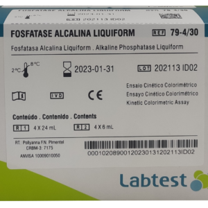 FOSFATASA ALCAL/UV LIQUIF 4 X 30 ML LABTEST