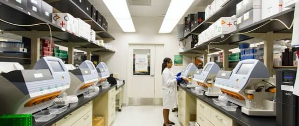 diagnostic lab interior